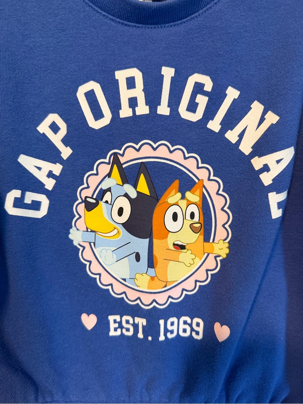GAP Original Blue 'Bluey' Graphic Sweatshirt